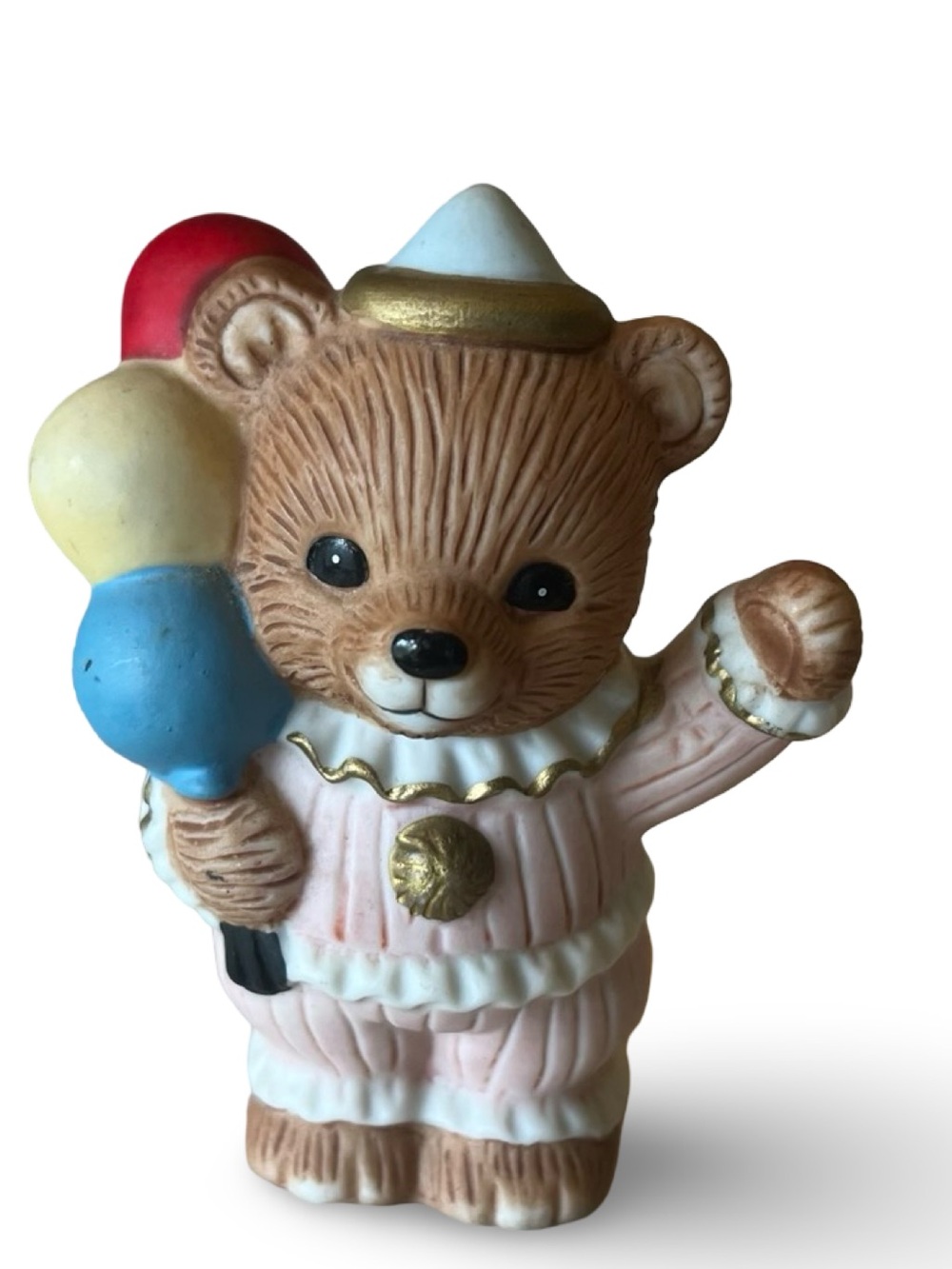 Vintage Homco Circus Clown Bear Figurine